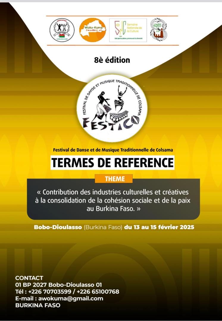 Nouvelle semaine  Nouveaux  défis   FESTICO  8ÈME du 13 au 15 Février 2025  Vive  la culture notre  identité 💪 Vive  le Burkina 🇧🇫🇧🇫